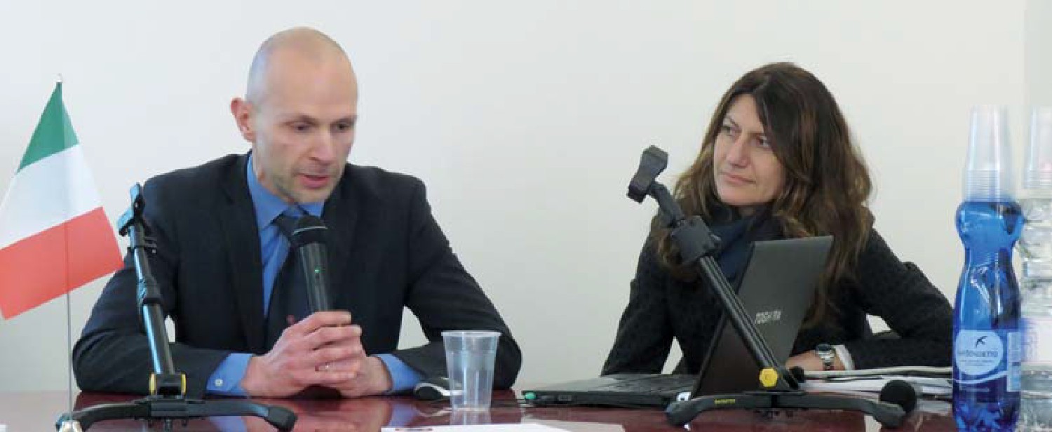 Marco Nicoziani (OMG) e Valeria Campioni (vicepresidente I.I.C.).