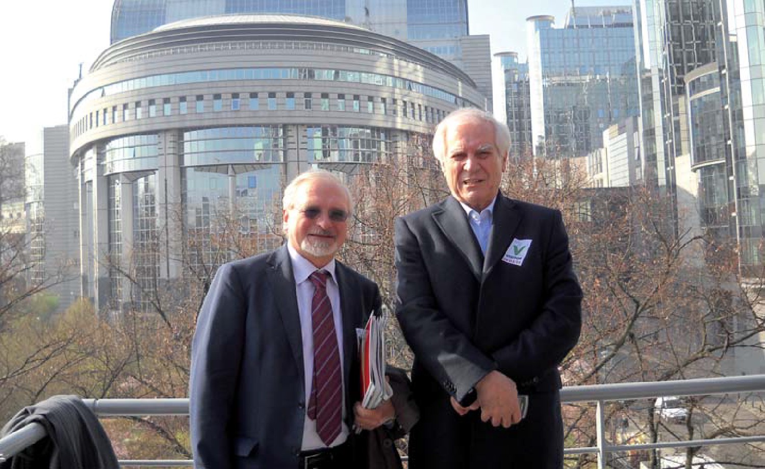 Da sinistra: Enrico Danili, preside dell’Istituto Mapelli di Monza, e Silvio Cocco, presidente IIC.