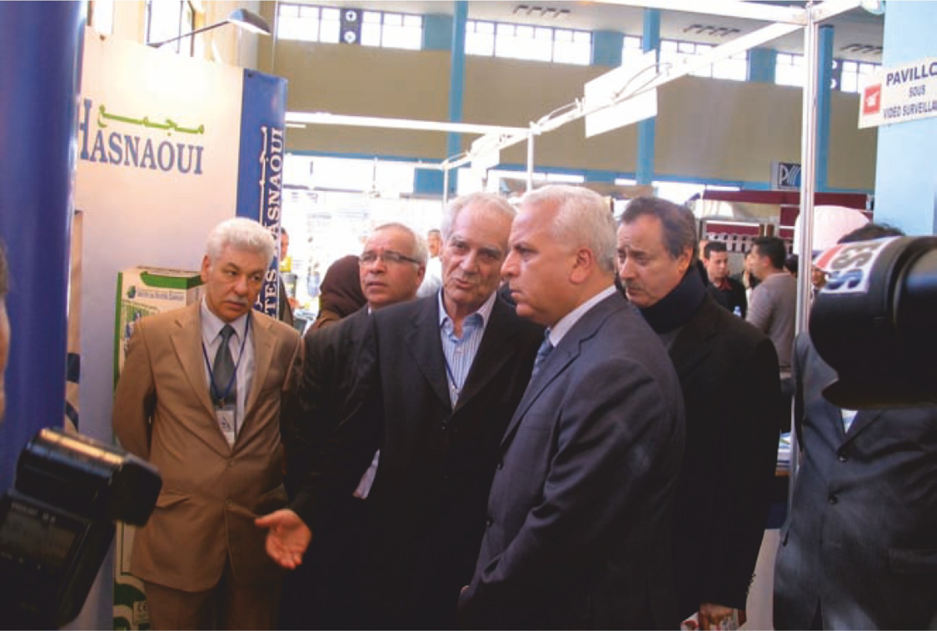 Silvio Cocco tra i ministri algerini delle Costruzioni e delle Partecipazioni Statali